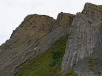 DSC9541 DxO  Flysch éocène. Alternance de bancs calcaires et marneux. Sédimentation autochtone dans le bassin. De temps en temps des intercalations de turbidites allochtones.