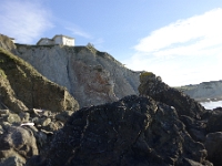 DSC1968  Falaise de flysch encaissant de la coulée de basalte